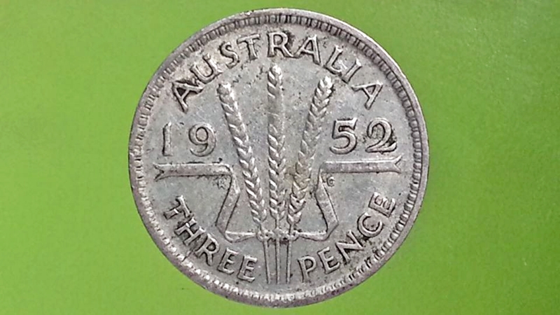 เหรียญ เงินตรา ประเทศ ออสเตรเลีย Pence (no IND:IMP) 1952