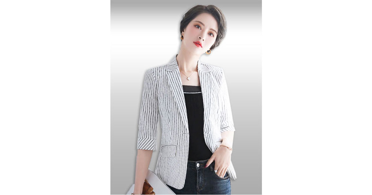 เสื้อสูทผู้หญิงแฟชั่นแบบสวยหรูมี 7 ไซส รหัส 2265
