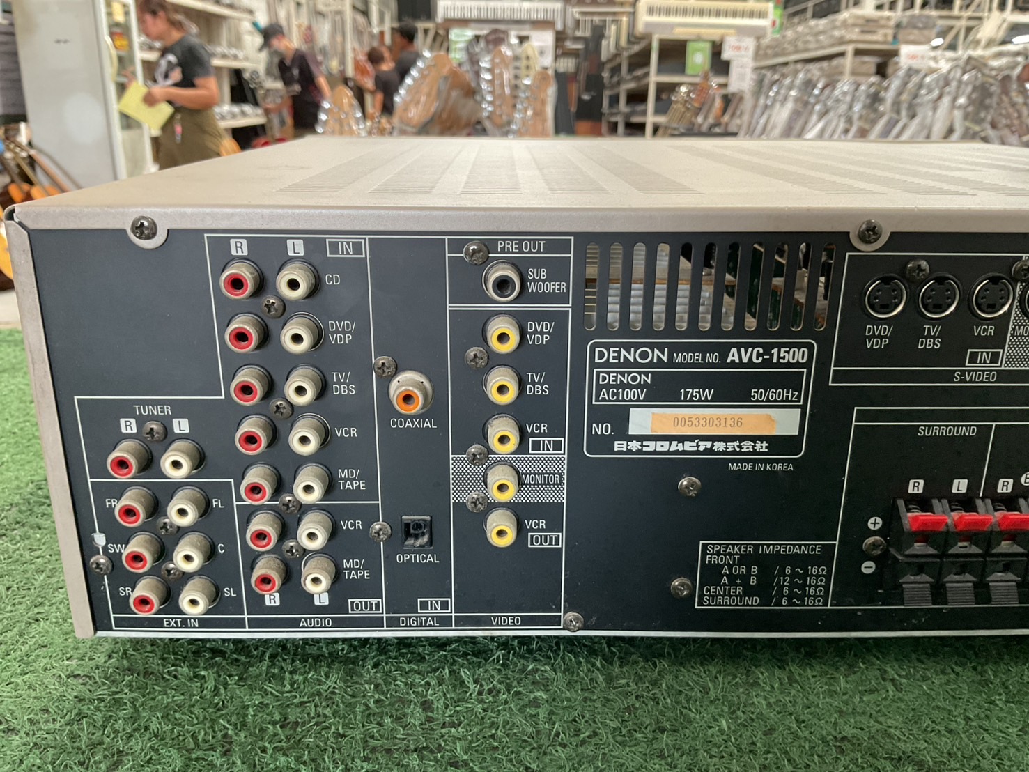 เครื่องขยายเสียง DENON : AVC-1500 สินค้าไม่พร้อมใช้งาน(ต้องซ่อม)