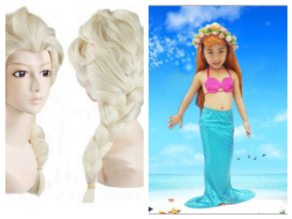 วิคผมเด็ก เจ้าหญิง แอลซ่า,เมอเมด