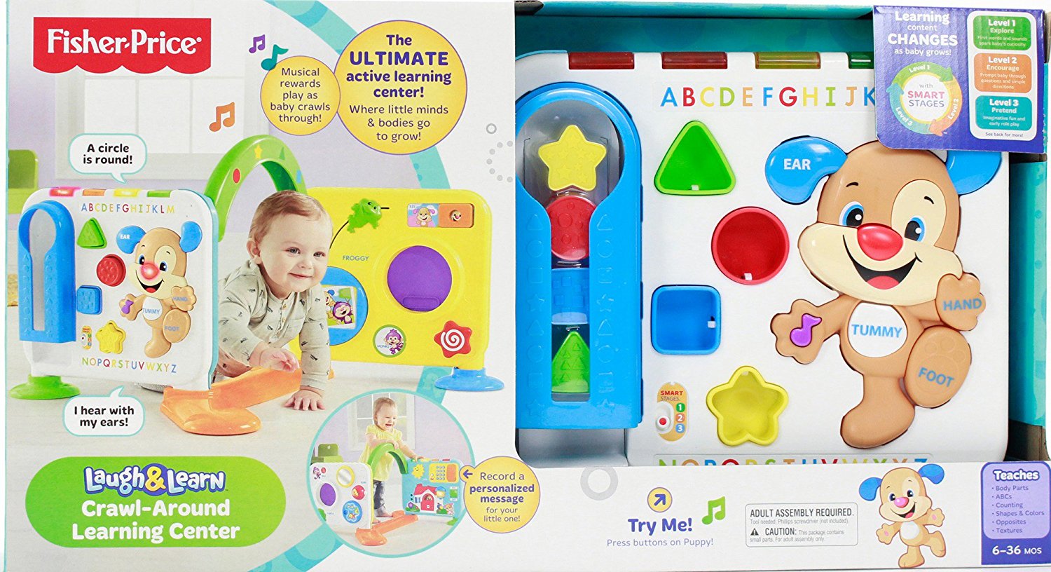 ของเล่นรุ่นใหม่ล่าสุด Fisher-Price Laugh & Learn Crawl-Around Learning Center