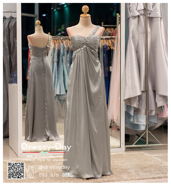 รหัส ชุดไปงานแต่งงาน :PF063 ชุดราตรียาว ไหล่เดี่ยว สีดำ ใส่แล้วสวยหรูแต่แอบเซ็กซี่เบาๆ ใส่ออกงานกลางคืน ไปงานแต่งงาน งานเลี้ยง งานรับรางวัล งานบายเนียร์ งานพรอม งานกาล่าดินเนอร์ งานเดินพรหมแดง หรือชุดเพื่อนเจ้าสาว สวยปังมาก