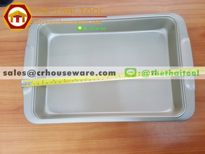 ถาดอบเทปล่อน สี่เหลี่ยม รหัส : 016-BK-2044 Teflon baking pan Square shape Code : 016-BK-2044,เชียงรายถาดอบขนมเทปล่อน