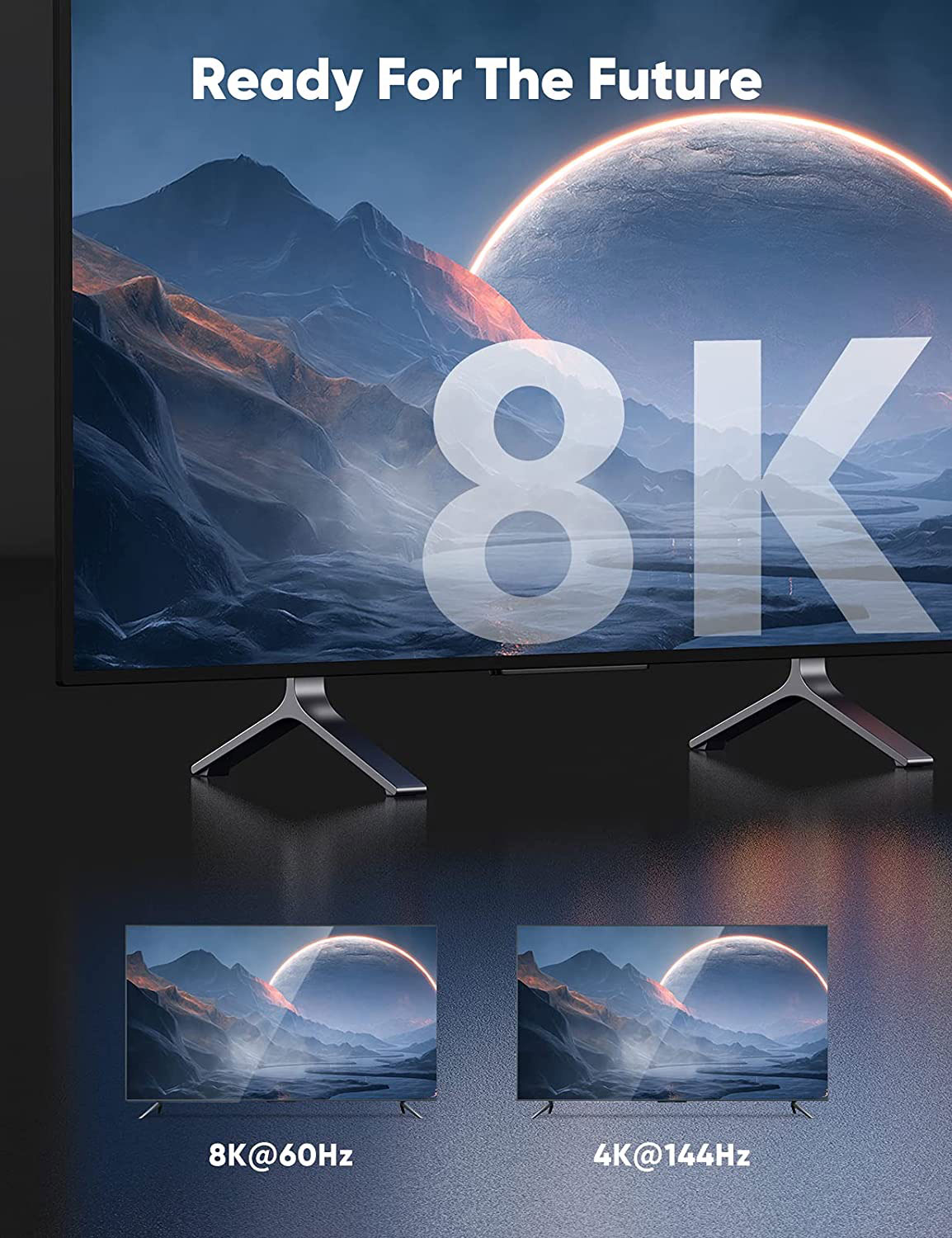 Dope DisplayPort Cable V1.4 รองรับ 8K 60Hz , 4K 144Hz , 2K 240Hz , 1080P 240Hz รุ่น DP-6447, DP-6448, DP-6449