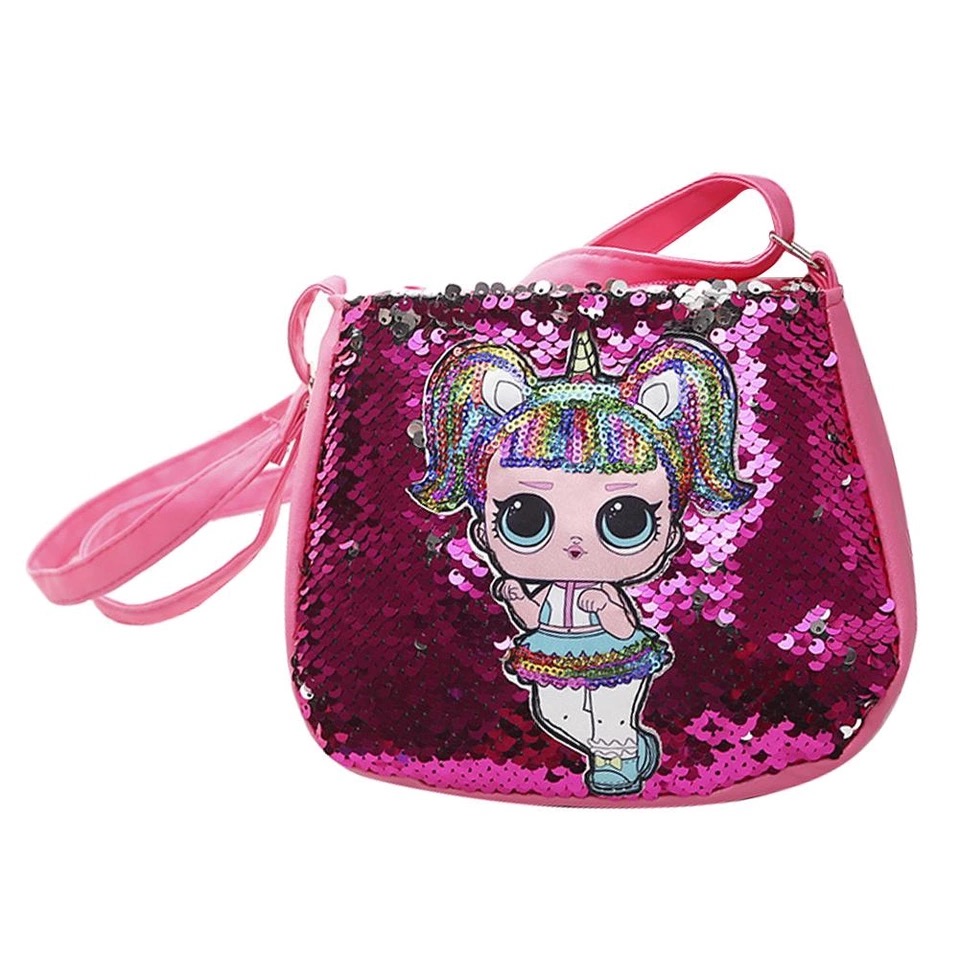 กระเป๋าเด็ก: เป้ LOL ปักเลื่อม ทรงมน