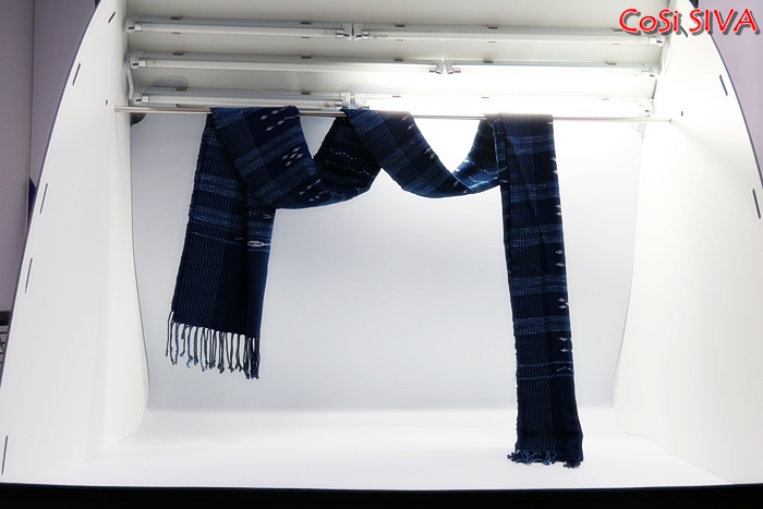 ผ้าพันคอผ้าฝ้ายย้อมคราม(Scarf - cotton dyeindigo