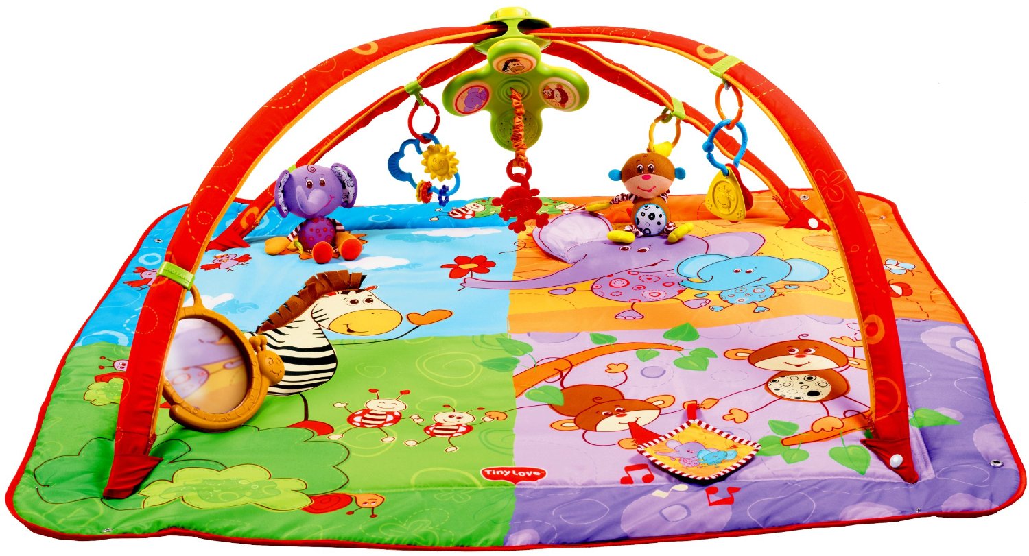 แผ่นรองนอน Tiny Love Gymini Move and Play Activity Gym, Animals