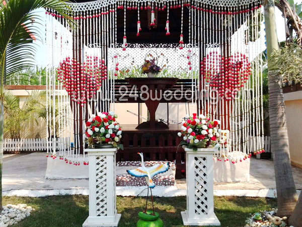 ฉากงานแต่ง ม่านดอกรัก หัวใจคู่