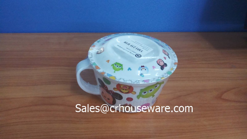 แก้วน้ำมีหู+ฝา 5.25 นิ้ว ลายTSUMSUM