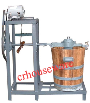 เครื่องทำไอติมโบราณ Batch Freezer ขนาดถังเบอร์ 12 ปั่นได้ 4-10 ลิตร ใช้เกลือและน้ำแข็ง