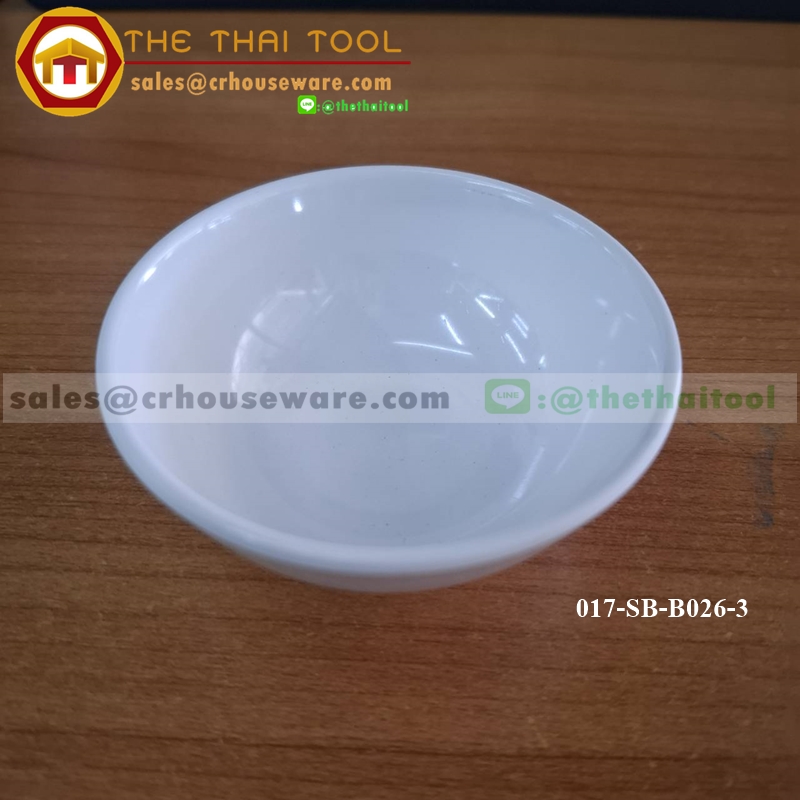 ถ้วยน้ำจิ้มเมลามีนทรงกลม 3" 017-SB-B026-3 (1โหล/12ใบ)