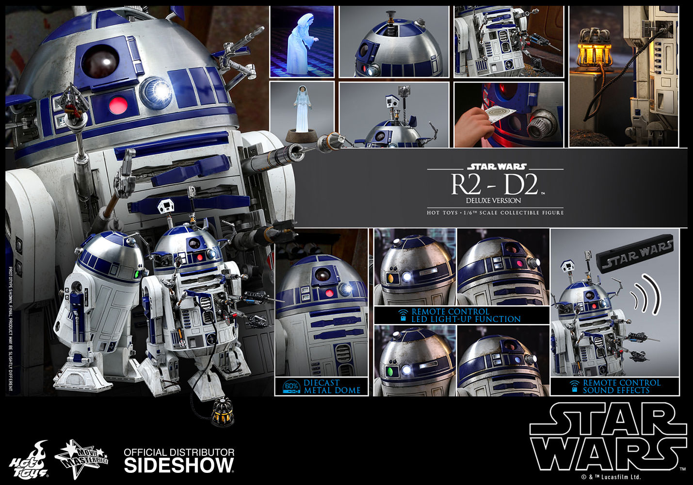 HOTTOYS - Star Wars - R2-D2 (Deluxe Version)