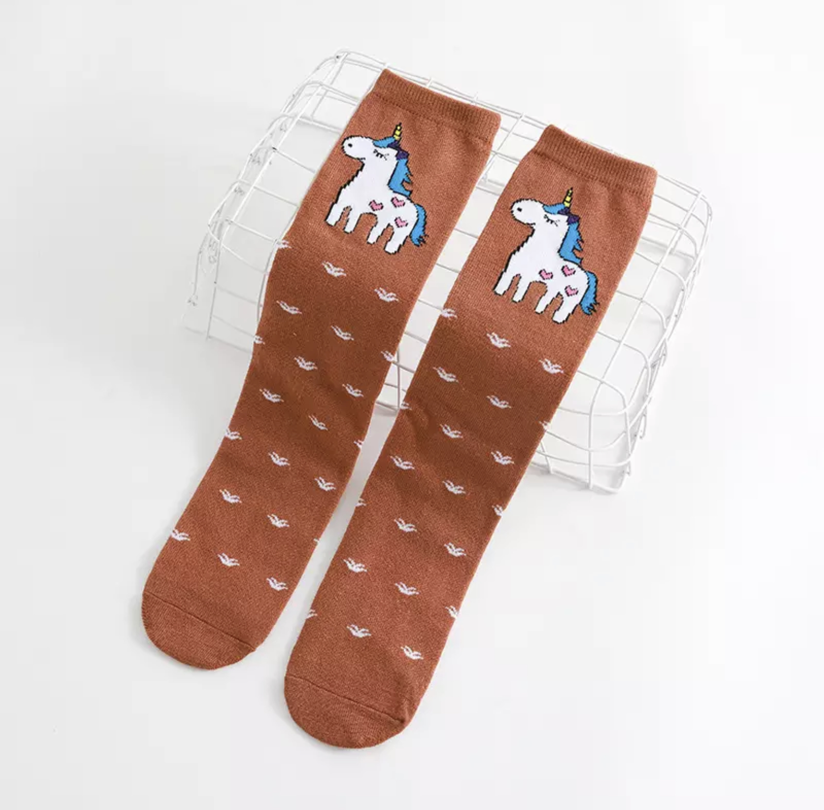 ถุงเท้ายาว ถุงเท้าเด็ก ลายหมี