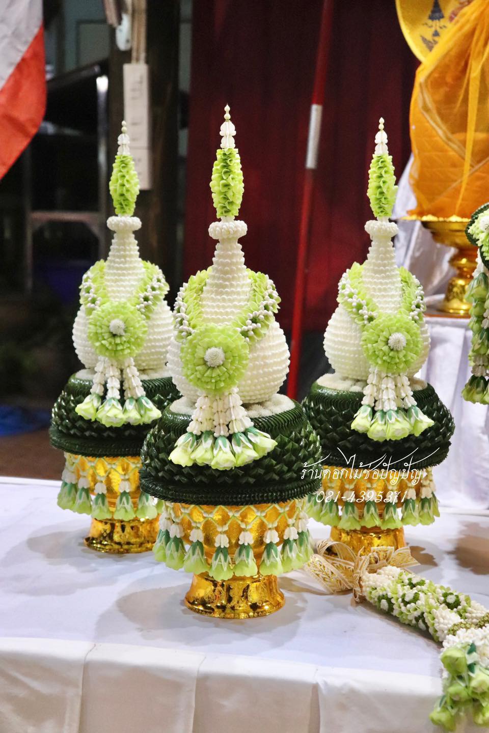 เครื่องบวชดอกไม้สด ชุดD9 สีเขียว