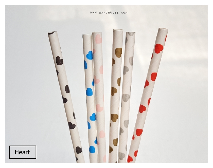 Collection Paper Straws หลอดกระดาษ ใช้สำหรับดื่มน้ำ