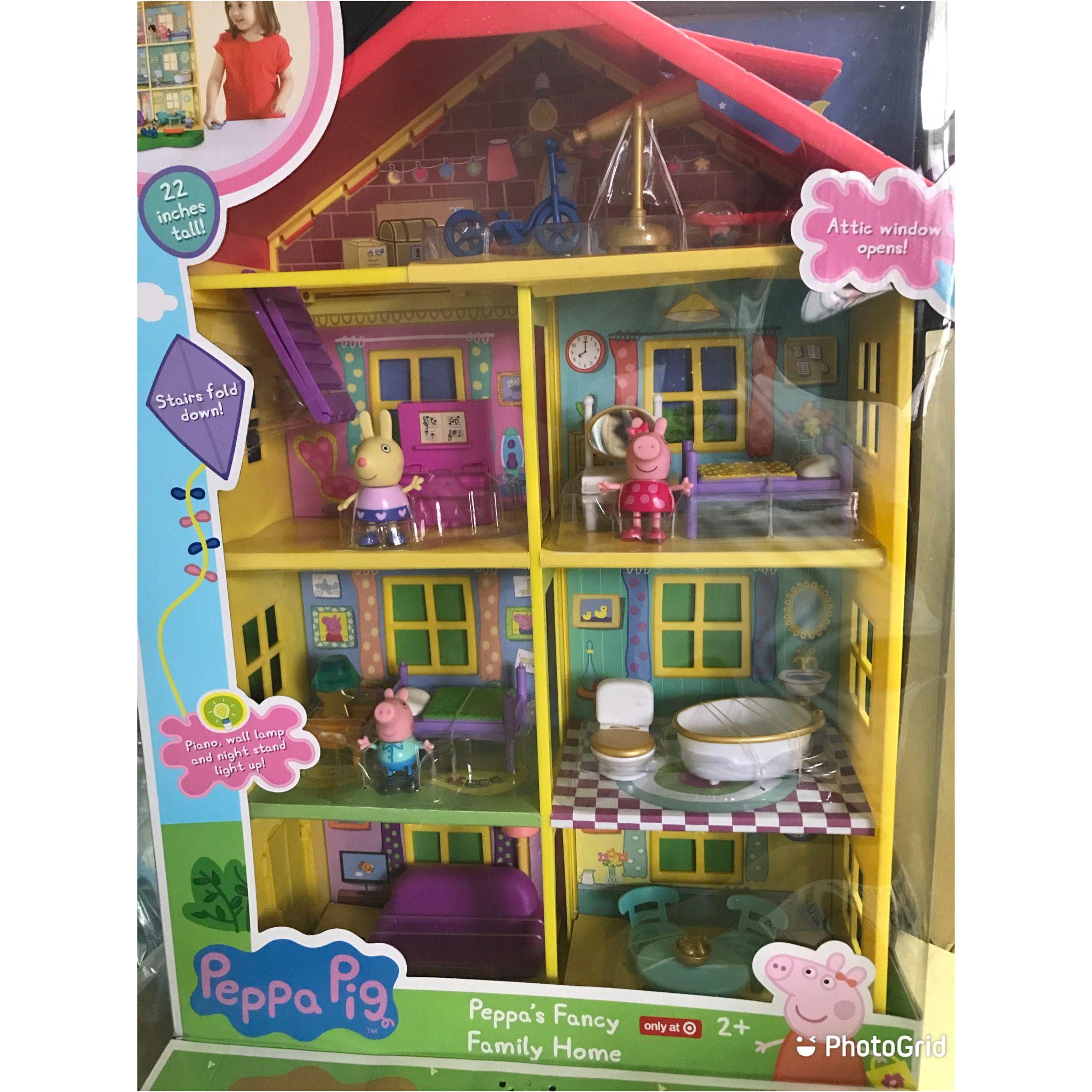บ้าน Peppa Pig Fancy Family Home Playset แบบมีแสงเสียง