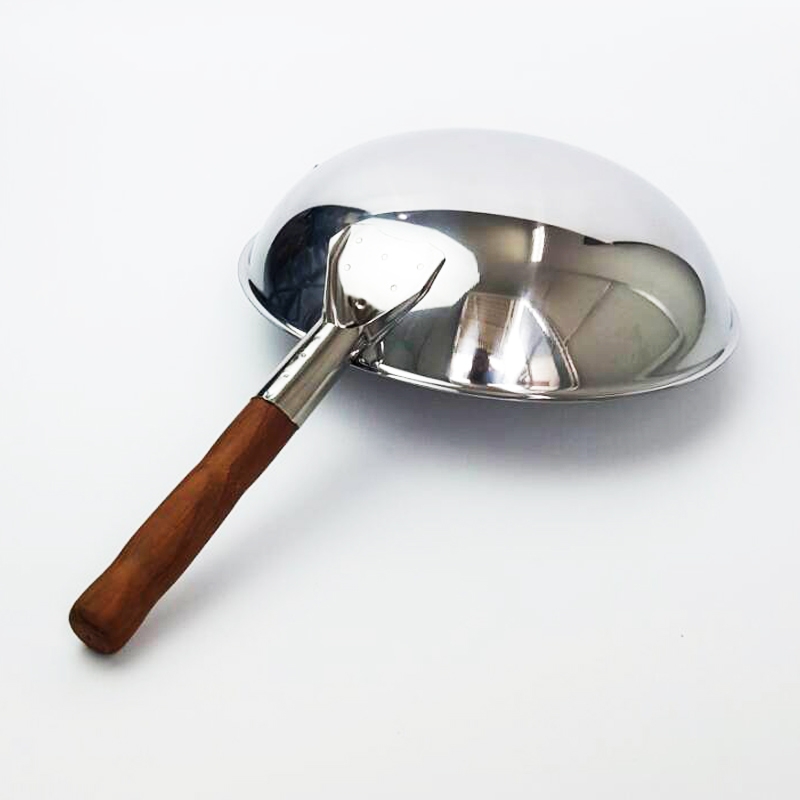 ZEBRA กระทะจีน Vitalux 3 ชั้น ด้ามไม้สัก 30 ซม. 176390