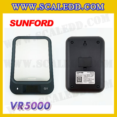 เครื่องชั่งดิจิตอล 5กิโลกรัม เครื่องชั่งของเหลว 5kg เครื่องชั่งใช้ในครัวเรือน 5000g เครื่องชั่งดิจิตอลงานเบเกอรี่ พิกัด 5kg ความละเอียด 1g ยี่ห้อ SUNFORD รุ่น VR5000 (รหัสตัวแทน B198)