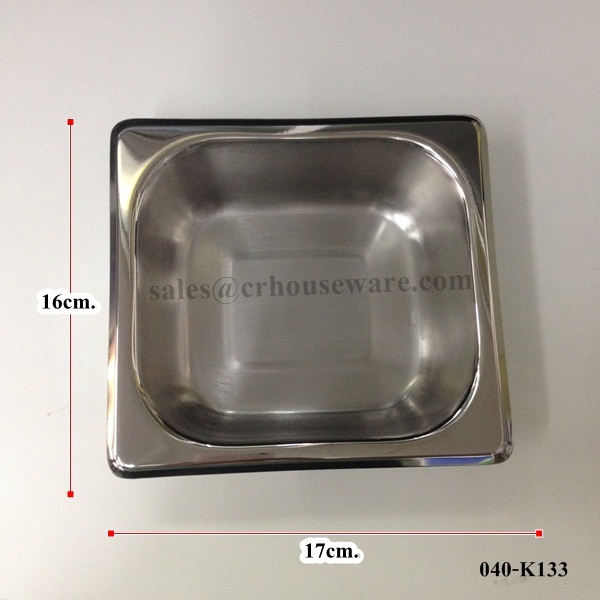 กระบะสเตนเลส-ใส่ไอศรีม -ขนาด 1/6 ตื้น 040-K133,ถาดสเตนเลส,ถาดใส่ท็อปปิ้งสเตนเลส,food pan,အစားအစာဒယ်အိုးខ្ទះម្ហូបអាហារ chảo thực phẩm pan makanan