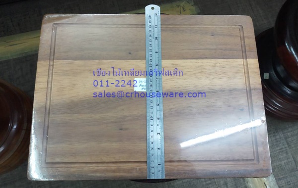 เขียงไม้เหลี่ยมเสริฟสเต็ก 011-2242,เขียงไม้เสริฟซี่โครง