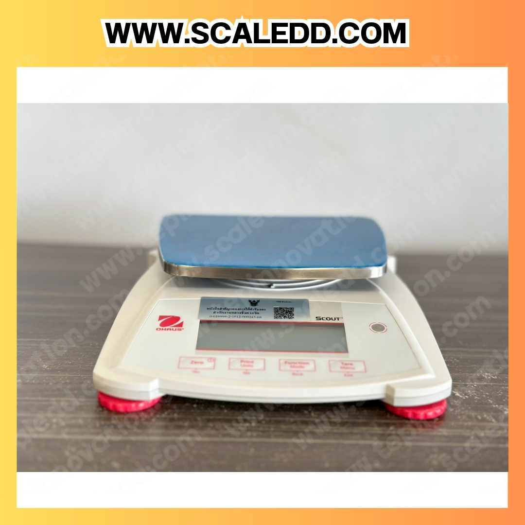 เครื่องชั่งดิจิตอล ทศนิยม 2 ตำแหน่ง พิกัด 2200g x0.01g เครื่องชั่งละเอียดสูง 2200g เครื่องชั่งน้ำหนัก 2200g ตาชั่ง 2200 กรัม พิกัดน้ำหนัก 2200 g ความละเอียด 0.01 g ยี่ห้อ OHAUS รุ่น SPX2202 (เครื่องชั่งตรวจรับรองจากสำนักงานกลางชั่งตวงวัด)
