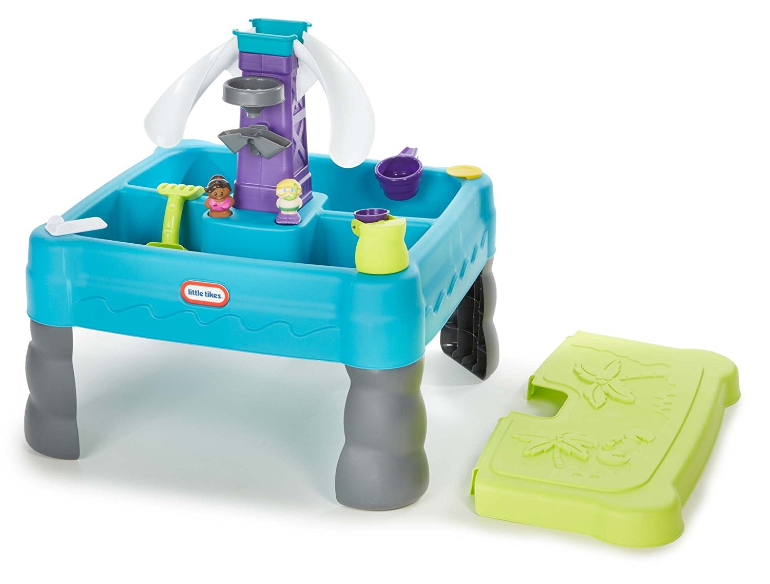 โต๊ะเล่นน้ำและทราย Little Tikes Sandy Lagoon Waterpark (Green)