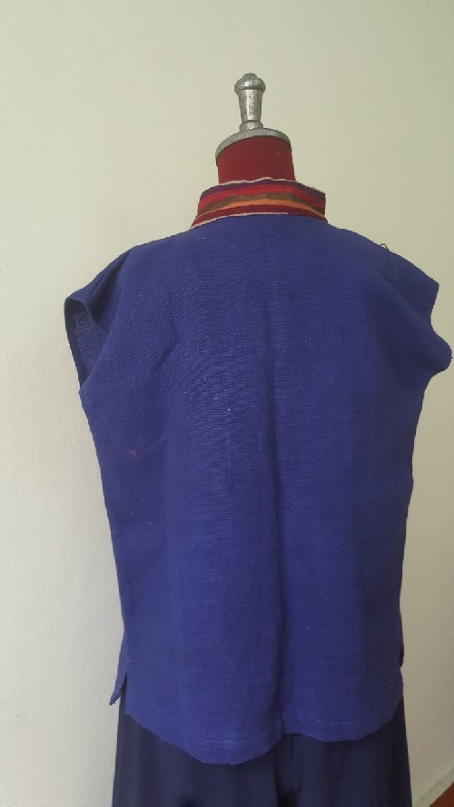 เสื้อผ้าฝ้ายฮัม1 ย้อมครามไทยเทห์ไม่ทำลายสิ่งแวดล้อม สีน้ำเงิน น้ำตาล ดำ และม่วงเข็ม M L XL XXL