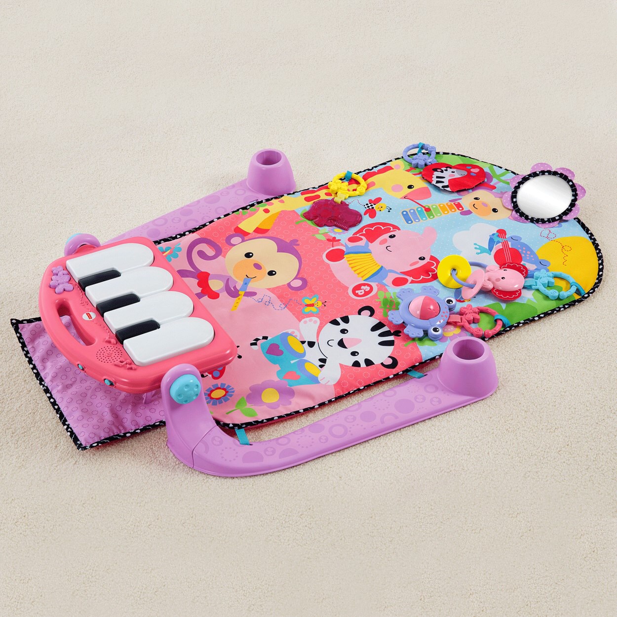 แผ่นรองนอนเพลย์ยิม Fisher-Price Kick and Play Piano Gym