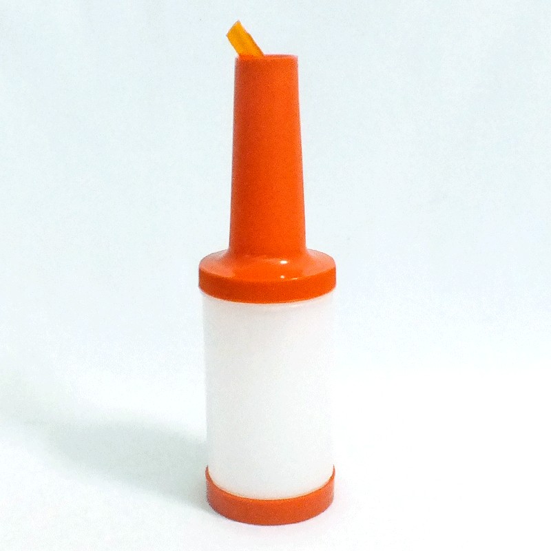 ขวดใส่น้ำผลไม้ ขนาด 1 ควอทซ์ สีส้ม ( คอส้ม ) #8015