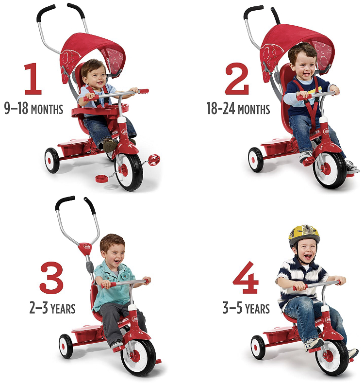 จักรยาน Radio Flyer 4 in 1 Trike Red