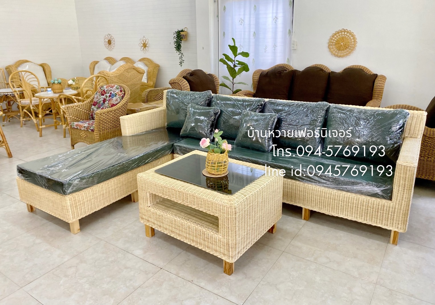 ชุดเข้ามุมหวายแท้ LT04