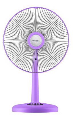 Toshiba พัดลมตั้งโต๊ะ ใบพัด 16 นิ้ว รุ่น DF-45 สีม่วง