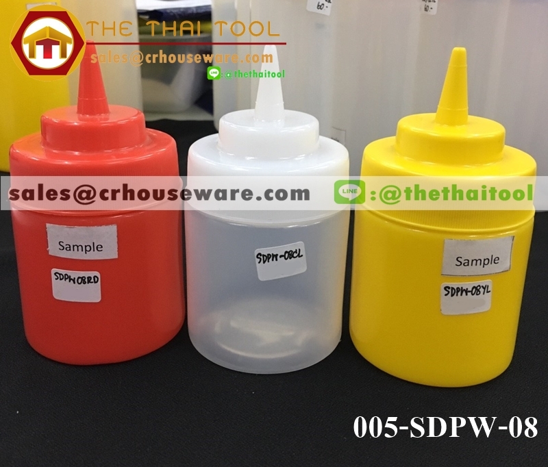 ขวดบีบซอส ปากกว้าง WIDE MOUTH SQUEEZE DISPENSERS 8 oz.