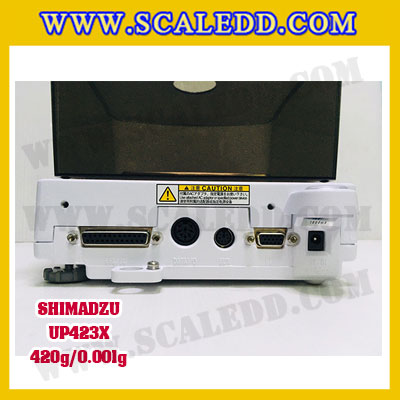 เครื่องชั่งดิจิตอล ทศนิยม 3 ตำแหน่ง รุ่น UP423X 420gx0.001g เครื่องชั่งละเอียดสูง420g เครื่องชั่งน้ำหนัก420g ตาชั่ง420กรัม พิกัดน้ำหนัก 420g ความละเอียด 0.001g ยี่ห้อ SHIMADZU รุ่น UP423X