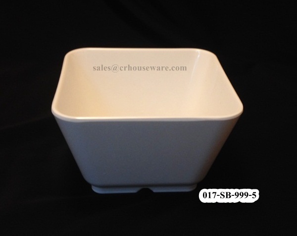 ชามข้าว/ถ้วยซุป ทรงสี่เหลี่ยม 5" 017-SB-999-5