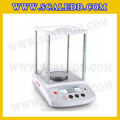 เครื่องชั่ง220กรัม เครื่องชั่งน้ำหนัก220x0.0001g เครื่องชั่งละเอียดสูง220กรัม เครื่องเครื่องชั่งทศนิยม 4 ตำแหน่ง ตาชั่งดิจิตอล220g พิกัดน้ำหนัก 220g ความละเอียด 0.0001g ยี่ห้อ OHAUS รุ่น PR224/E