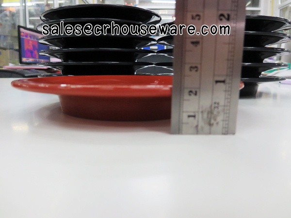 จานซูชิ SUSHI สีแดงเลือดนก 017-SB680-6-R