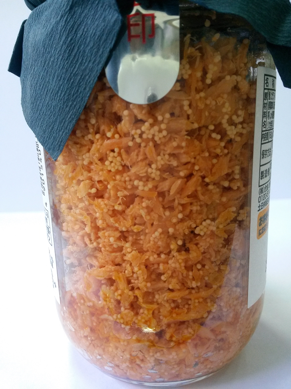 ไข่กุ้งผสมเนื้อปลาแซลมอน (พร้อมทาน)