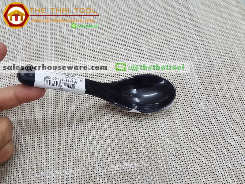 ช้อนเมลามีนขาวดำ 017-SP36145