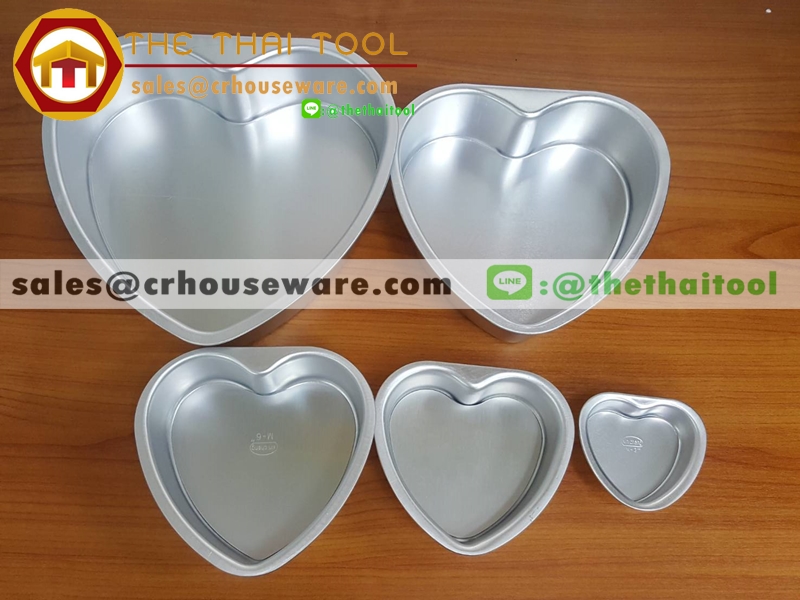 ﻿พิมพ์เค้กรูปหัวใจถอดก้นได้ 3 นิ้ว