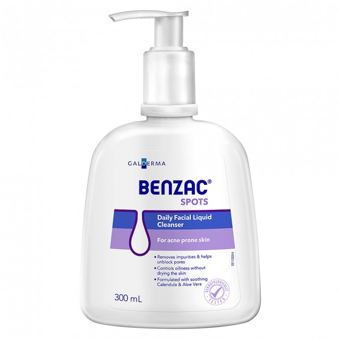**พร้อมส่ง**Benzac daily liquid cleanser 300 ml คลีนเซอร์ทำความสะอาดผิวหน้า ช่วยลดการอักเสบของสิว ควบคุมความมันส่วนเกินบนใบหน้าโดยไม่ทำให้ผิวแห้งตึง **ใช้ดีมาก ๆ ..เมืองไทยไม่มีขายค่ะ**