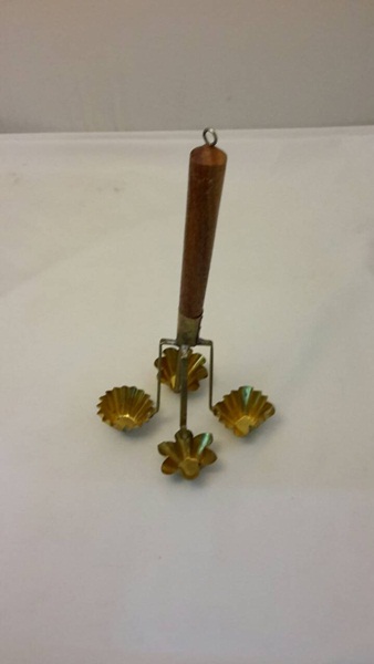 พิมพ์กระทงทอง ทำจากทองเหลือง แบบ 4 หัว Kratong Thong Mold. 016- KTM-4