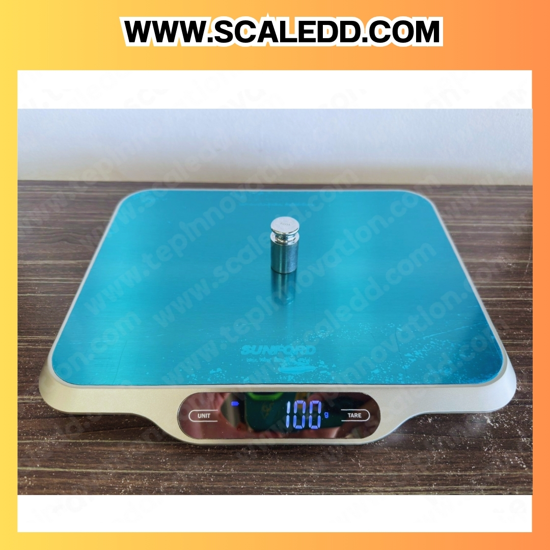 เครื่องชั่งดิจิตอล 15กิโลกรัม เครื่องชั่งใช้ในครัวเรือน 15Kg พิกัด 15kg ความละเอียด 1g ยี่ห้อ SUNFORD รุ่น VL1500S (รหัสตัวแทน B198)