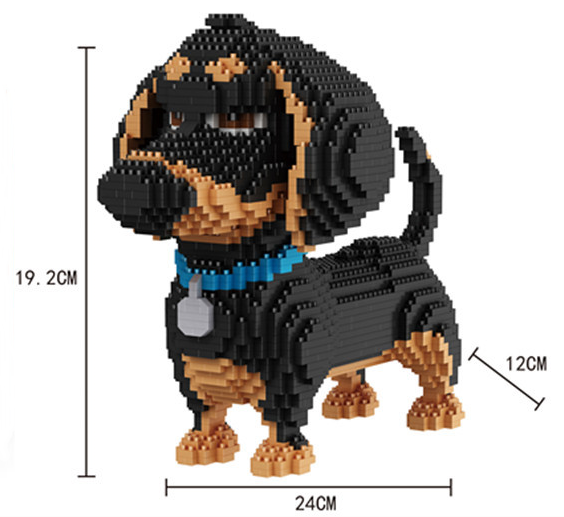 เลโก้นาโน สุนัขพันธุ์แจ็ค รัสเซลล์ เทอร์เรียและสุนัขพันธุ์ดัชชุน(Set Jack Russell Terrier and Dachshund) Size Jumbo