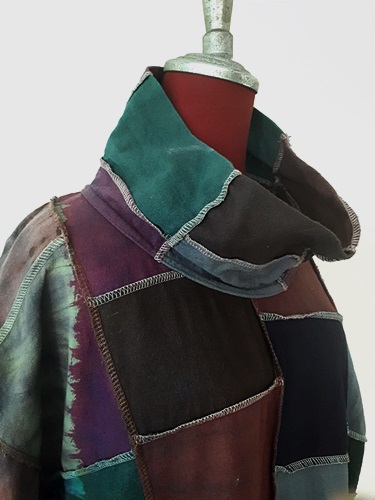 SIVA เสื้อผ้าฝ้ายต่อ คอตั้ง แขนค้างคาวแบบ A (ราคารวมค่าขนส่ง) ฟรีไซส์