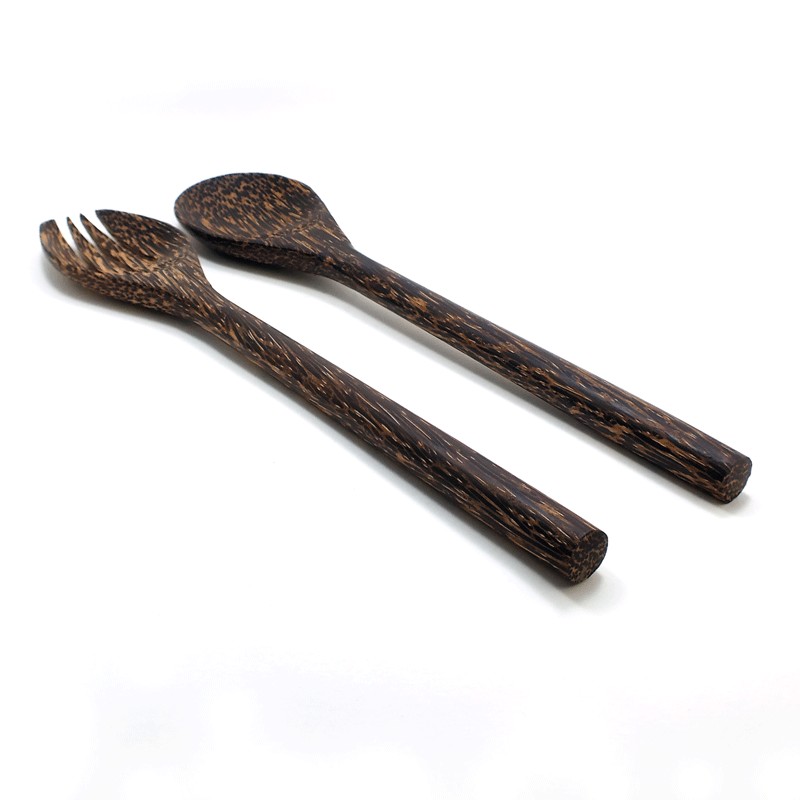 คลุกสลัดไม้ตาลมือผี # 620 ( ช้อนส้อมคนสลัด )