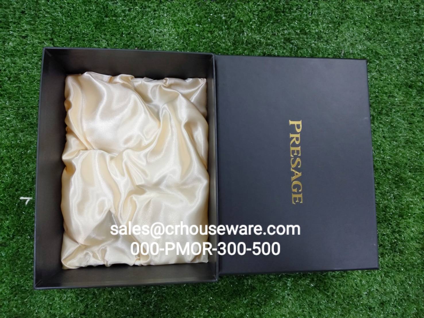 กล่องงานเซตพรีเมี่ยม แก้วพร้อมพิมพ์+กล่องทำสแตปโลโก้ รหัส 000-PMOR-300-500