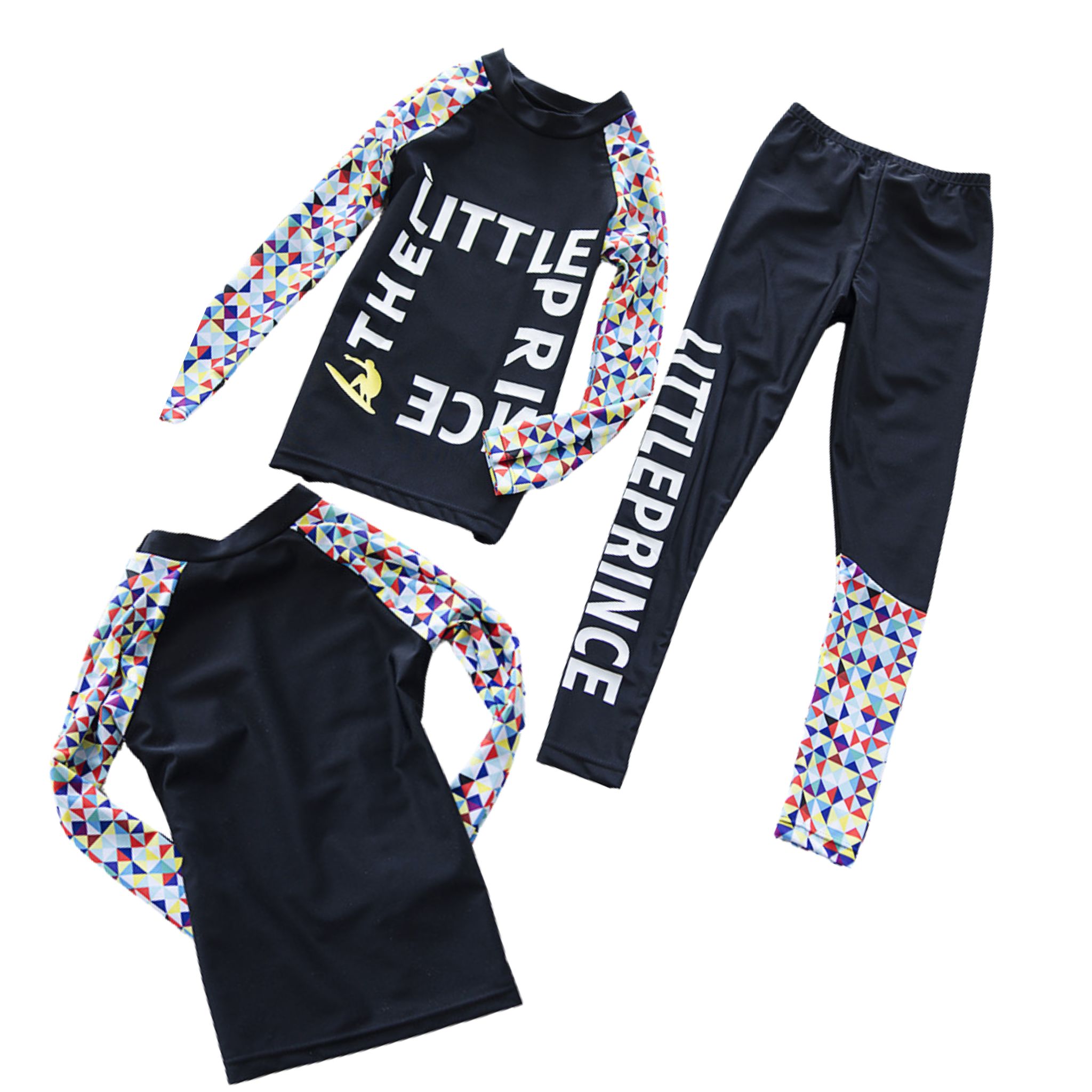 **พร้อมส่ง ชุดว่ายน้ำ เด็กชาย ชุดบอดี้สูท แขนยาวรัดส้น