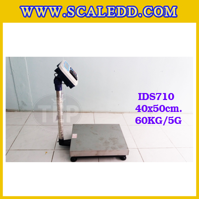 เครื่องชั่งพร้อมปริ้นเตอร์ในตัว พิกัด 60kg รุ่น IDS710 ขนาดแท่น 40x50cm. เครื่องชั่งน้ำหนัก60kg เครื่องชั่งดิจิตอลชั่ง60kg ตาชั่ง60kg ตาชั่งดิจิตอล60kg พิกัดน้ำหนัก 60kg ค่าละเอียด 5g เครื่องชั่งยี่ห้อ SDS