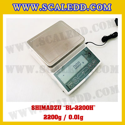 เครื่องชั่งดิจิตอลทศนิยม2ตำแหน่ง BL-2200H พิกัด 2200g x 0.01g เครื่องชั่งละเอียดสูง2200g เครื่องชั่งน้ำหนัก2200g ตาชั่ง2200กรัม ตาชั่งน้ำหนัก2200g ยี่ห้อ SHIMADZU รุ่น BL-2200H